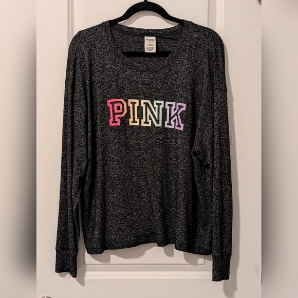 PINK Victoria's Secret Sweaters - Victoria's Secret Plnk Spelled Out Pullover Sweater Size Large